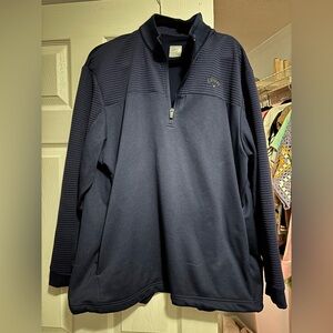 Callaway Men's Navy Quarter Zip-Up Sweater